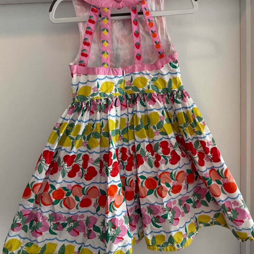 Mini Boden Multicolor Fruit Print Dress Size 7-8